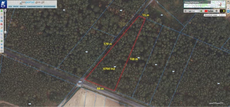 Działka z lasem na sprzedaż