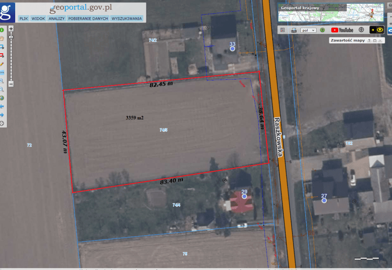 Działka na sprzedaż Łąkociny