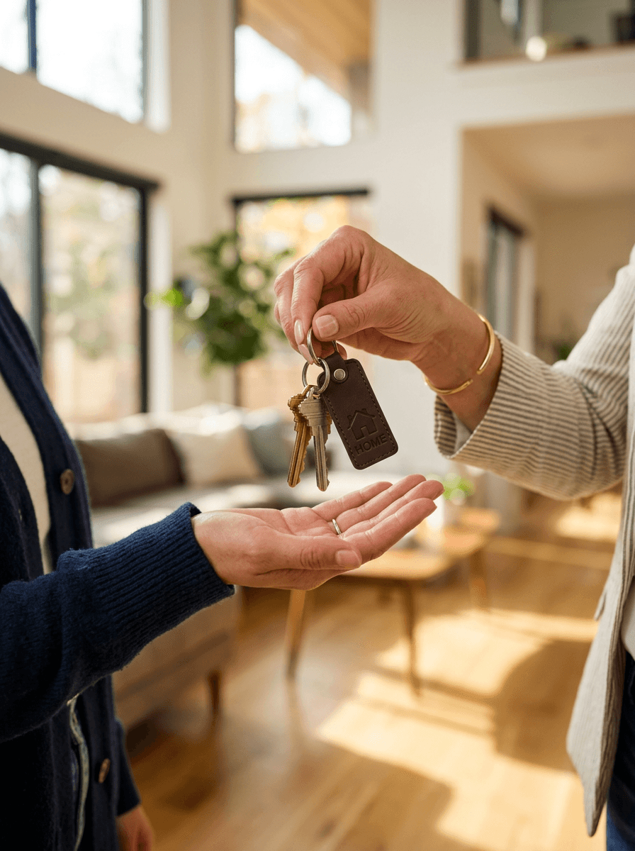 Ilustracja przedstawiająca proces wsparcia transakcji nieruchomości