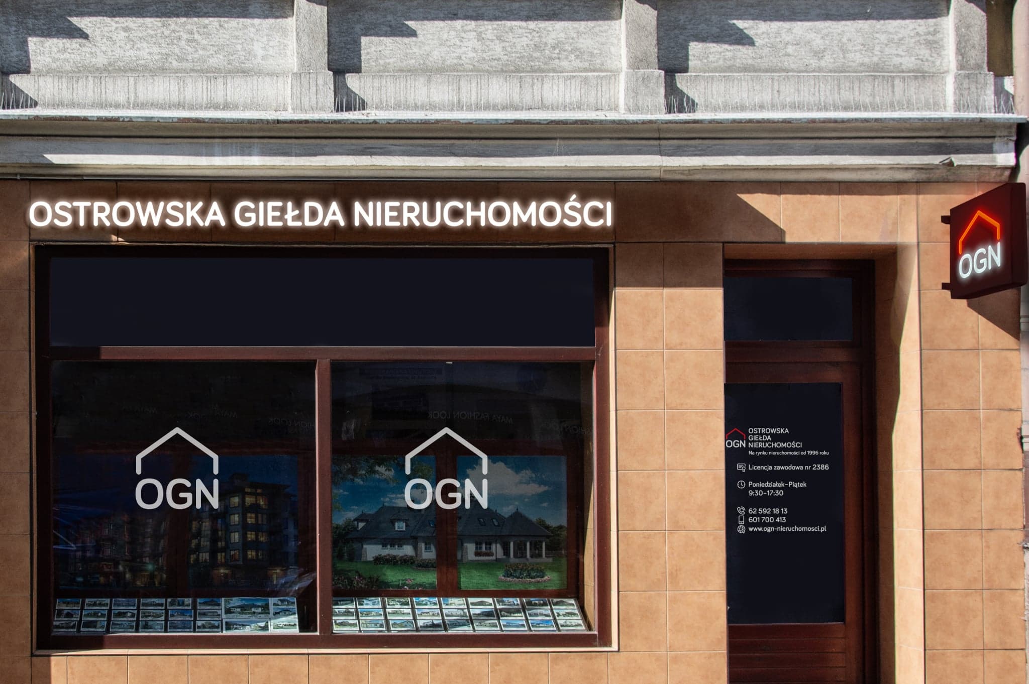 Biuro Ostrowska Giełda Nieruchomości przy ul. Wrocławskiej 12